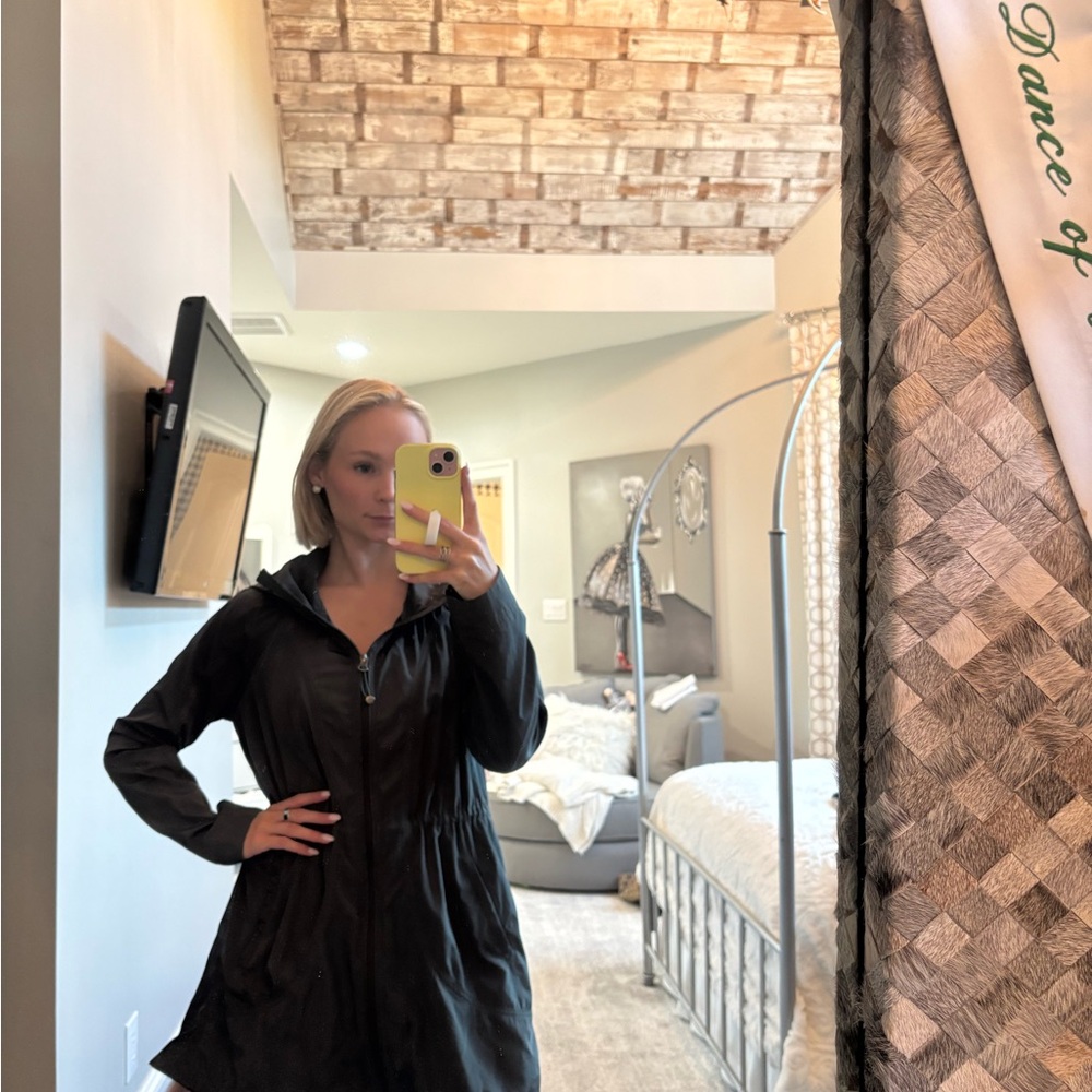 Athleta Gray Hooded Jacket